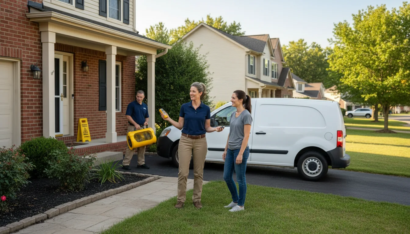 Residential water damage restoration in Hester, LA